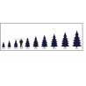 A scale illustration of various tree heights compared to a human figure.