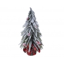 Mini Christmas tree with red berries