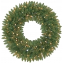 Artificial Christmas wreath with lights - Washington & lights