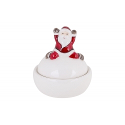 Butter dish with Santa lid