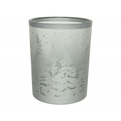 Silver forest candle holder...