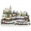 Small animated village landscape LED