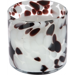 Candle with polka dots