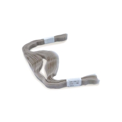 A long, light gray ribbon with a wavy texture, neatly coiled for easy use.