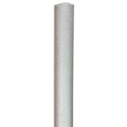 A smooth, shiny silver roll with a sparkly texture, reflecting light elegantly.