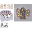 Assortiment Scandinavische huisjes met LED
