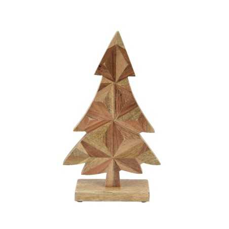 Houten kerstboom met geometrische vormen in natuurlijke tinten, rustiek en stijlvol. Houten kerstboom met geometrische vormen in natuurlijke tinten, rustiek en stijlvol.