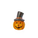 Decorative pumpkin with a hat