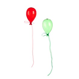 Glass balloon with ribbon