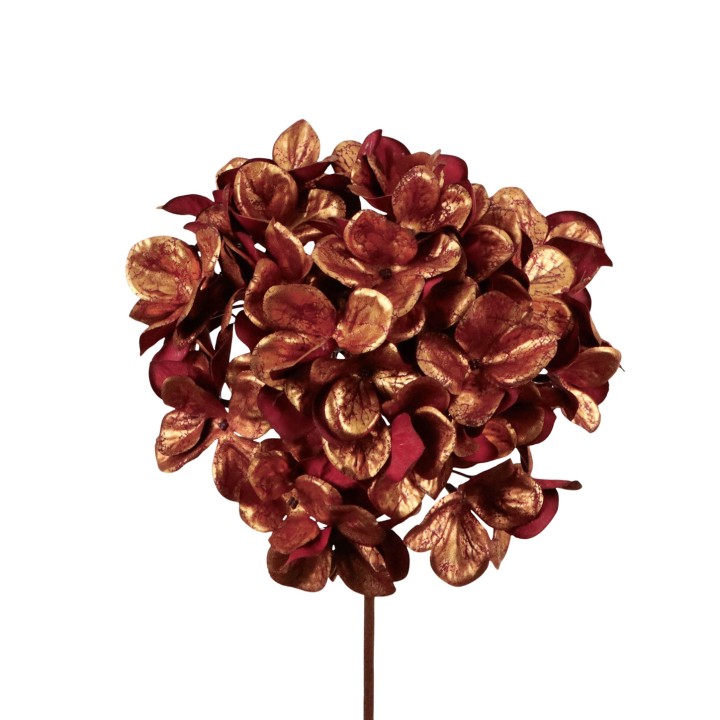 Metallic hydrangea stem copper