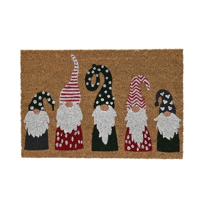 Coir doormat 5 gnomes