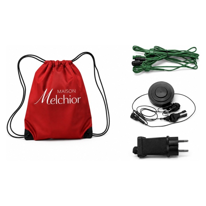 Artificial Christmas tree Monaco LED — Supplied accessories: bag, extension lead, timer and plug