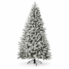 Witte besneeuwde kunstkerstboom