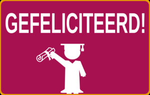 Gefeliciteerd met je diploma