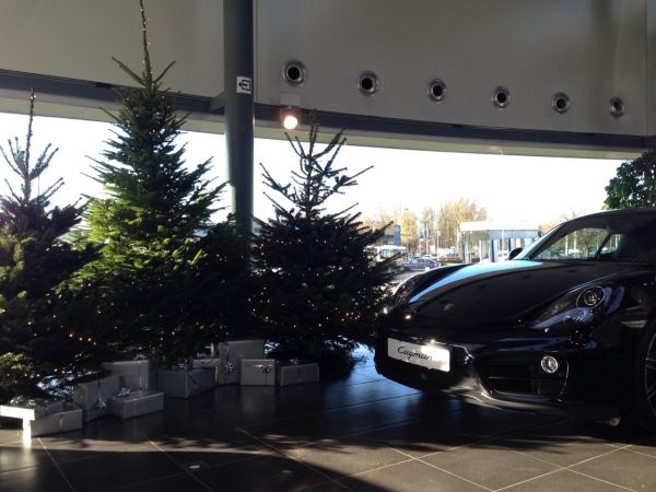 Kerstboom versierd met cadeaus